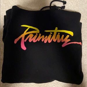 PRIMITIVE SWEATSHIRT! RAINBOW PRINT